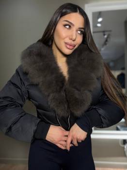 Женская зимняя куртка WH с мехом песца